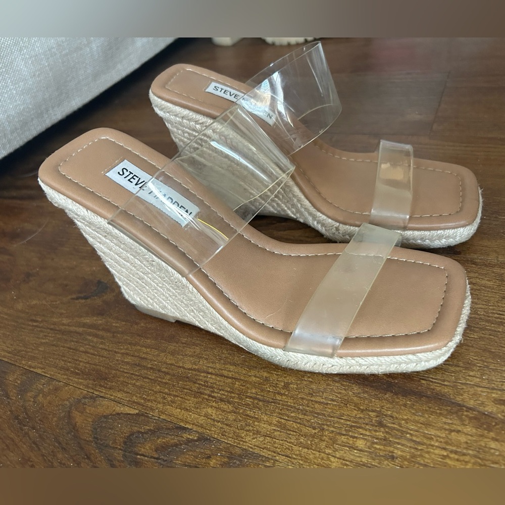 Sassy Clear Wedge Sandal